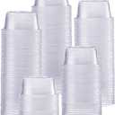 GUSTO 2 oz Jello Shot Cups [250 Count] Clear Plastic Disposable Portion Containers for Sauces, Dressings & Samples, No Lids – Durable, Stackable (Formerly Comfy Package)