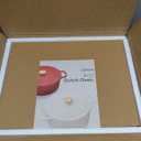 CAROTE Enameled Cast Iron Dutch Oven Pot with Lid, 4 QT Dutch Ovens, Heavy-Duty Cast Iron Pot for Sourdough Bread Baking, Braising, Stews, Roasting, Healthy & Non-Toxic, Dual Handles, All Stovetop Compatible, Oven Safe up to 500 F, Red