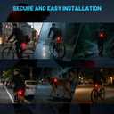 APECYC Bike Tail Light with Dual Light Heads, USB Rechargeable Bicycle Rear Light for Night Riding with 5 Modes Ultra Bright Safety Taillight for Road Mountain Commuter Cycling Accessories