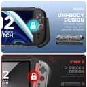 Mumba Dockable Case for Nintendo Switch 2 2025, [Blade Series] TPU Grip Protective Cover Accessories Compatible with Switch 2 7.9 Inch and Quick-Release Joy-Con Design (Skidz)