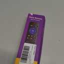 Replacement for Roku Voice Remote : Voice Remote Control for Roku TV, Audio Devices, Streaming Stick, Most Players with 4 Shortcuts & Easy Setup, Purple