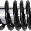 Minho Dual Rear Shock Absorbers with Adjustable Spring Preload in Heavy Iron Material Compatible with Chinese GY6 4-Stroke Engine Taotao ATV Go Kart, Black Color,250MM Length