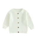 Infant Girls Fall Cardigan Sweater 3M 6M 9M 12M 18M Baby Girls Long Sleeve Button Closure Knitted Outerwear Clothes for Newborn Girls, 0-3M