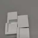 White Painted Set of 4 Bed Risers Furniture Square Risers Wooden Solid Wood for DIY Painting Sofa Couch Chair Table Increase Legs 2 Inches