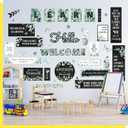 50PCS Modern Farmhouse Bulletin Board Decor, Inspirational Wall Decorative Sign Positive Saying Posters Growth Mindset Accents Set for Middle High School Classroom Home Teachers Parents Students