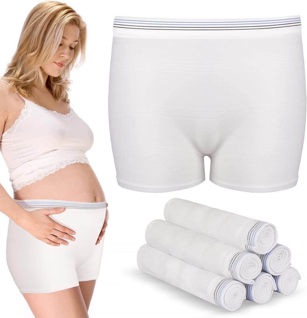 4 Pack Washable Mesh Disposable Postpartum Underwear Panties for Women Hospital Provide Surgical Recovery,Incontinence (L/XL(13-39 in))