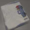 Toddler Boy Back to School Outfit First Day of School Shirt+Striped Shorts Summer Clothes Set (White)