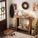 LIFECHOVY Farmhouse Wood Entryway Table Narrow Console Tables with Storage, 42 inches x 14 inches x 35 inches