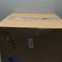 IRIS USA Top Entry Cat Litter Box, Large Enclosed with Litter Catching Lid and Scoop, Dog Proof, Cat Litter Box, White/Beige