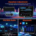 4+64G Android 15 Car Stereo with Wireless Carplay & Android Auto - 10 Inch Touchscreen Radio with EQ/DSP/5G WiFi/GPS Navigation/SWC + AHD Rear Camera