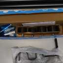 Umbra Cappa Double Curtain Rod, Includes 2 Matching Finials, Brackets & Hardware, 36 to 66-Inch, Black