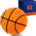 Silent Basketball Size 7 (29.5") Gift Packaging Birthday Vibrant Orange Indoor/ Outdoor Training Ball with Quiet Bounce Perfect for Skills Practice & Ball Control Summer Hoop Drills