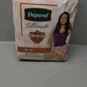 Depend Silhouette Adult Incontinence & Postpartum Bladder Leak Underwear for Women, Maximum Absorbency, Small, Pink, 16 Count, Packaging May Vary