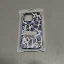 Case Compatible with iPhone 14 Pro Max,Blue Leopard Print Phone case Design for Girl Women Boy Men,Dual-Layer Soft Silicone Scratch-Resistant Shockproof Phone Cover
