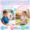 Video Walkie Talkies for Kids Age 3-12, Rechargeable Walkie Talky Toys HD Camera & Voice Changer 1000FT Long Range Birthday Gifts for Boys Girls,Toddler Toys Indoor Outdoor Camp (Blue+Pink)
