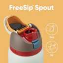 Owala FreeSip Insulated Stainless Steel Water Bottle with Straw for Sports, Travel, and School BPA-Free Sports Water Bottle, 32 oz, Boneyard | Insulated, with Straw, for Sports, Travel, and School, BPA-Free