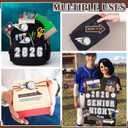 AmazingSpark 2 Set 40''x28'' Graduation Trifold Poster Board Decoration 2026 Photo Display Board Senior Night Baseball Gifts with Sport Themed Sticker for Grad Party Picture Collage Frame Supplies