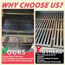 Genesis 300 Grill Parts Kit for Weber Genesis 310 320 Series E330 E320 E310 S310 S320 S330 EP/CEP310 EP/CEP320 EP/CEP330 Grill Parts(2011-2016), 7524 Cast Iron Grill Grates & 7621 Flavorizer Bars