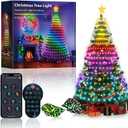 Led Christmas Tree Lights,DIY Ambient Lights,18 Lights Modes,with Timer& Memory Function,Mobile App Control,Easy to Install,1.8m/2.1m,256/280 Lights,Christmas Decorations 2.1M