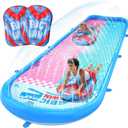 JCLEAL 2-in-1 Slip and Slide,16.6 FT Splash Pad Water Slide for Kids Ages 3+ Lawn Water Splash with 2 Bodyboards Built in Sprinkler Pool for Backyard Summer Water Fun Toy