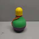 Starmark Bob-A-Lot Interactive Dog Pet Toy, Large, Yellow/Green/Purple