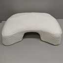 Side Sleeper Pillow with Arm Hole, Shoulder Relief System, Arm Pillow for Neck and Shoulder Pain, Premium Memory Foam, Suitable for Side, Back and Stomach Sleepers - White (6in Height)