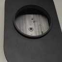 15" Oval Partial Finned Aluminum Air Cleaner Assembly Kit, Black Air Cleaner for Carburetor with Filter Element