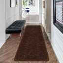 Brown Rug,2x6 Runner Rug for Bedroom Living Room,Soft Fluffy Soft Plush Washable Plush Small Rugs,Shag Non Slip Fuzzy Carpet,Area Rug for Hallway Dorm Nursery Teen Boys Home Decor Aesthetic