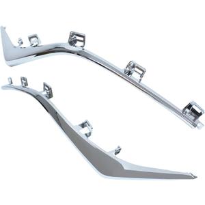 ApplianPar 2Pcs Front Driver and Passenger Side Chrome Grille Molding Trim for 3 and 3 Sport 2014 2015 2016