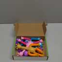 XONTEUS 4Pcs Giraffe Pop Tube Sensory Toys, Telescopic Suction Fidget Toys for Autism, Toddler Travel & Airplane Activities, Valentines Day Gifts for Kids Easter Basket Stuffers for Boy & Girl