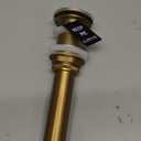 KES Sink Drain Without Overflow Bathroom Pop Up Drain Assembly Stopper Vessel Sink Brushed Gold for 1.6"-1.9" Sink Hole, All Metal Rustproof Brass and 304 Stainless Steel, S2008D-BZ