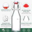 8 Pack 8.5oz Swing Top Glass Bottles, Flip Top Brewing Fermentation Bottles