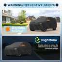Car Cover Waterproof Custom Fit for Jeep Grand Cherokee 2011-2023 All Weather for Automobiles Outdoor Snow Sun Dust UV Protection Full Exterior Cover with Door Zipper