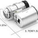 HMKIS Diamond Tester Pen, Professional Jewelry Diamond Tester with 60X Jewelry Loupe Magnifier, Diamond Selector for Novice and Expert (Non-Rechargeable)