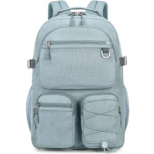 Lohol Water Resistant Backpack with Mulitiple Pockets for School Travel Outdoor College, 15.6 inch Laptop Daypack for Men and Women (Blue)