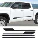 Aunginsy Door Side Molding Trim Strip Cover Compatible with Toyota Tundra 2022 2023 2024 2025, Exterior Body Side Door Molding Guard Panel Decorative Strip Sticker Protection ABS Exterior Accessories