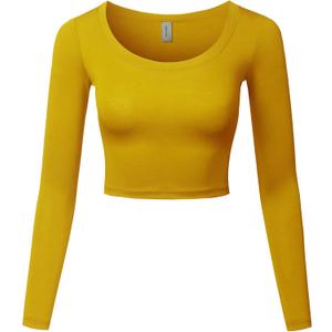 Made by Emma Women's Casual Comfortable Soft Stretch Solid 3/4 Sleeve V-Neck Top (Large)
