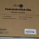 Art3d 10-Pack Heavy-Duty Peel and Stick Backsplash, 12x12 Inch Self-Adhesive Wall Tile Stick on Kitchen Countertop, Pink & Warm White