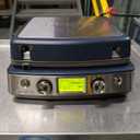 GreenPan Elite 7-in-1 Multi-Function Contact Grill & Griddle, Healthy Ceramic Nonstick Aluminum, Grill & Waffle Plates, Adjustable Shade & Shear, Closed Press/Open Flat Surface, PFAS-Free, Oxford Blue