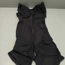 SHAPERX Women's Bra Free Bodysuits Tummy Control Shapewear Mid Thigh Body Shaper with Removable Pads, SZ5468-Black-L/ XL