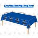 2 x 3 Pack Graduation Tablecloth, 54 x 108 Inch Congrats Grad Table Cloth, Plastic Disposable Rectangle Blue Class of 2026 Table Cover for Graduation Party Decorations and Party Supplies
