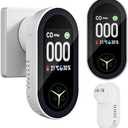 2 Packs, 3 in 1 CO Detectors, CO &Temp &Hum, Plug in Wall, with HD Screen,3 Color Indicator Visual, 4 Color Alert lcons,Brightness Adjustment,Carbon Monoxide Detectors,for Travel,CO Alarm
