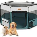 Dog Playpen, Portable Pet Play Pen for Cat, Puppies, Rabbits, Chickens, Foldable Large-Capacity Pet Tent for Indoor/Outdoor Travel Camping (Size XL Without Carry Bag)