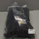 SOMTHRON Men's Casual Trench Coat Slim Fit Notched Collar Long Jacket Overcoat Single Breasted Pea Coat wih Pockets (L, Black)