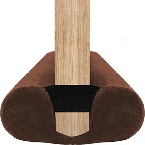 Door Draft Stopper for Doors 29-35" No Adhesive Draft Stopper for Bottom of Door Draught Excluder Under Door Wind Blocker Reduce Noise Draught Excluder Sweep Sound Proof(Brown)