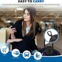 2 x Neck Pillow Airplane,100% Pure Memory FoamTravel Neck Pillow Travel Neck Support Ergonomic &Portable Design Best for Sleeping Plane Car Train Office Flight (Small Grey)