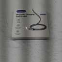 USB C Cable, Magnetic USB C to USB C Cable 60W(3A), Coiled USB C Cord 3.3ft, Nylon Braided Flat Type C Fast Charging Cable Compatible for USB C Device for Pad for Samsung Galaxy, Blue