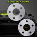Customadeonly 5x120 Wheel Spacers | 2pcs 3/8" (10mm) Forged Aluminum | Fits 66.9mm Bore | Compatible with Camaro, Corvette C8, Impala, CTS, CT5 | Professional Install Recommended