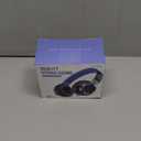 AILIHEN C8 Kids Headphones Wired, On-Ear Headphones with Microphone and Volume Control Foldable Corded Stereo 3.5mm Headset for School Teens Smartphones Chromebook Laptop Tablets Travel (Black Blue) (Medium)