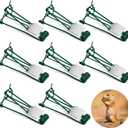 Qualirey 8 Pcs Outdoor Gopher Trap Easy Set Mole Trap Weather Resistant Gopher Killer Vole Killer for Lawn Garden Farm (Green)